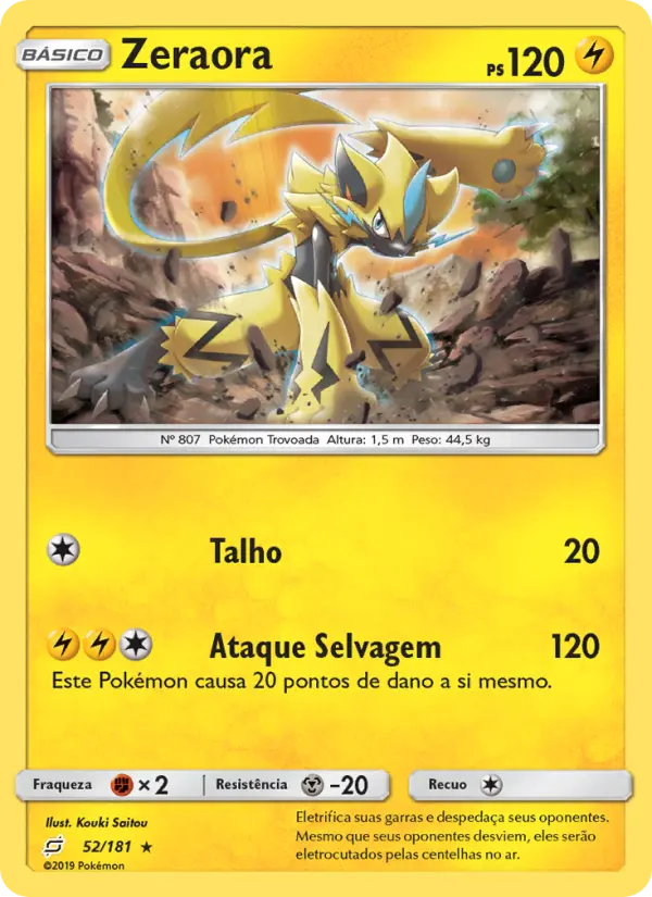 Carta Zeraora — Team Up 52/181