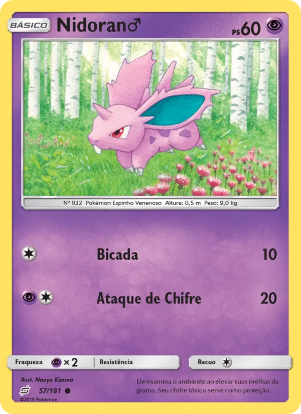 Carta Nidoran♂ — Team Up 57/181