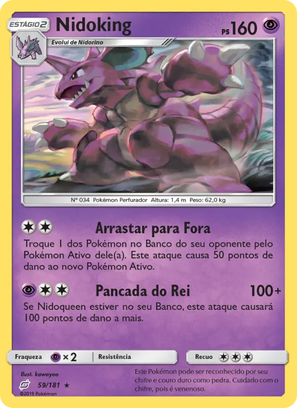 Carta Nidoking — Team Up 59/181