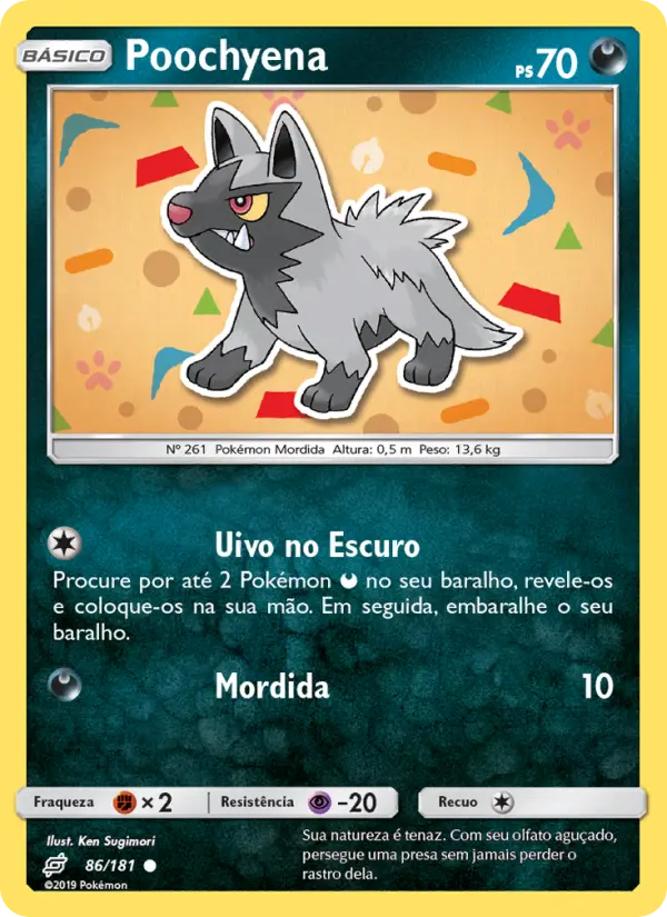 Carta Poochyena — Team Up 86/181