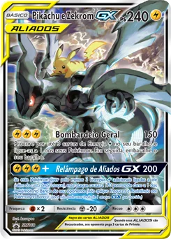 Pikachu e Zekrom GX SM168/248