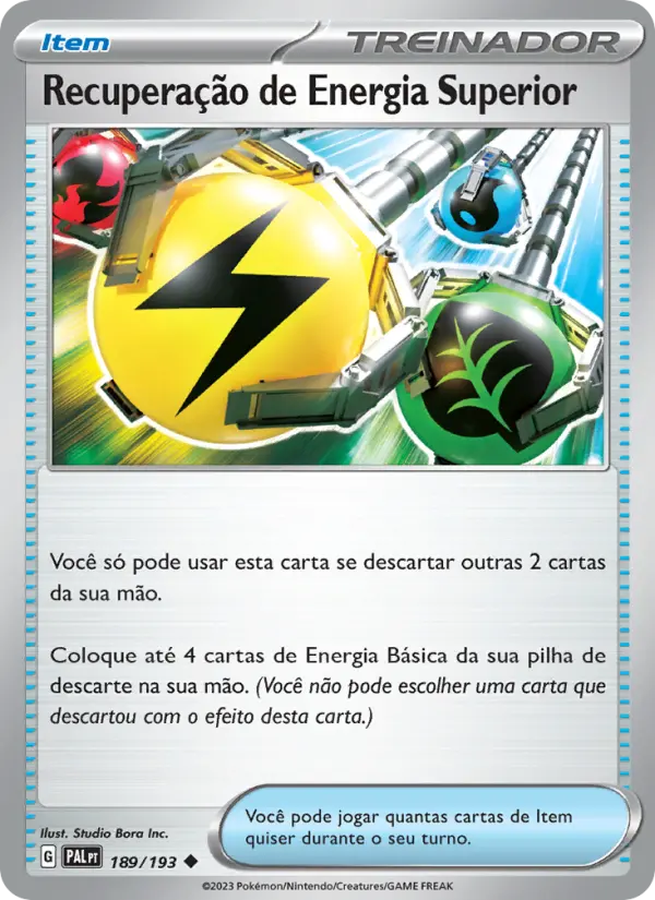 Recuperação de Energia Superior 189/193