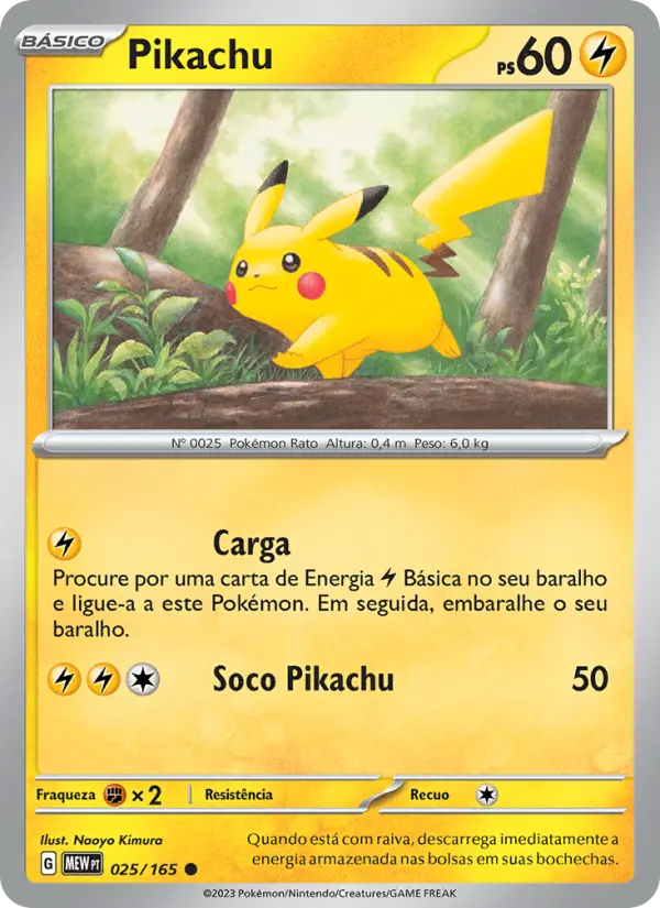 Pikachu 025/165