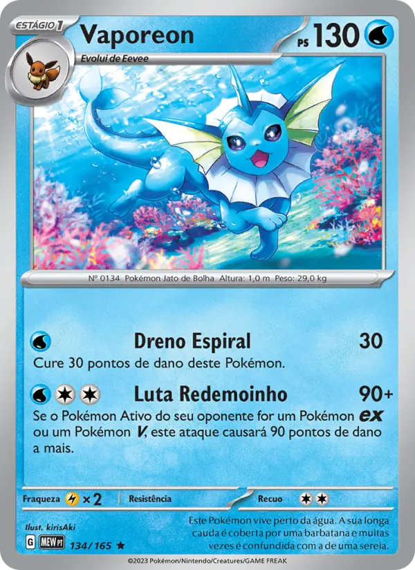 Vaporeon 134/165