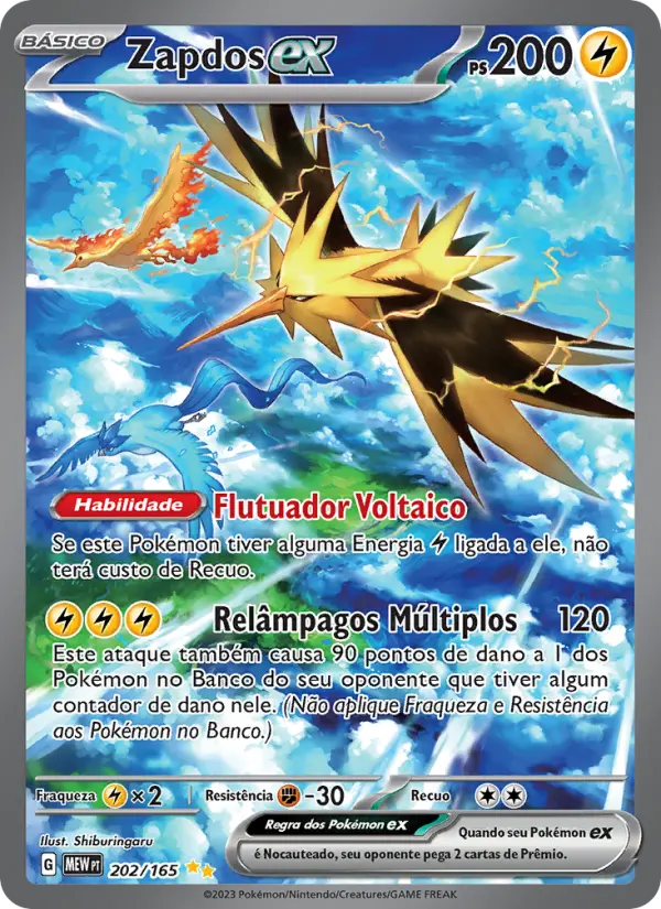 Zapdos ex 202/165