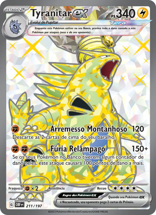 Tyranitar ex 211/197