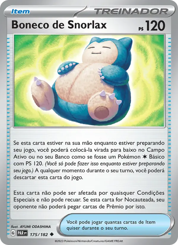 Boneco de Snorlax 175/182