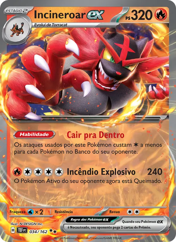 Incineroar ex 034/162