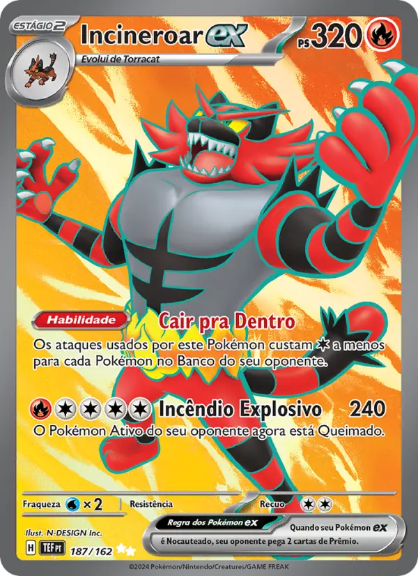 Incineroar ex 187/162