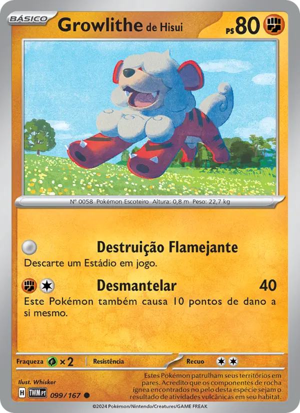 Growlithe de Hisui 099/167