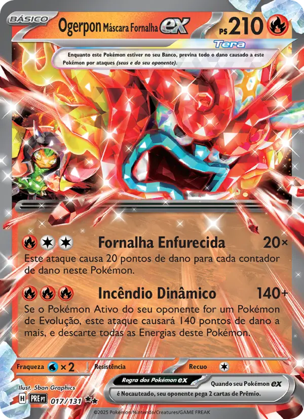 Ogerpon Máscara Fornalha ex 017/131