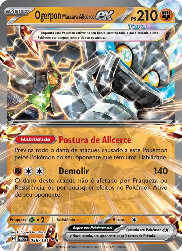 Ogerpon Máscara Alicerce ex 058/131