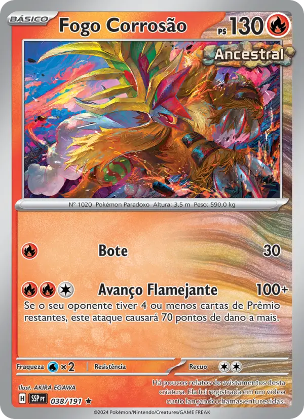 Fogo Corrosão 038/191