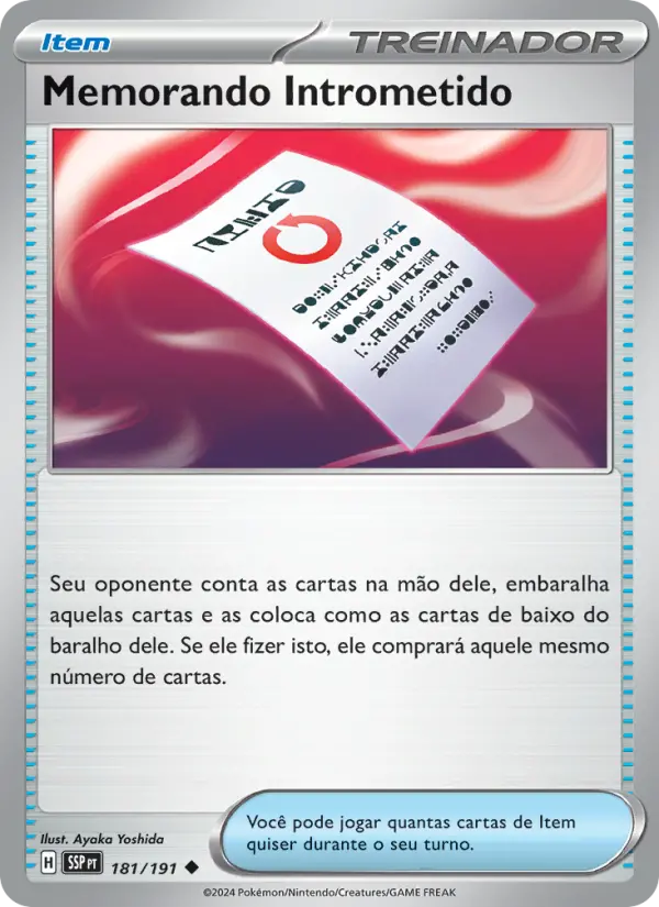 Memorando Intrometido 181/191