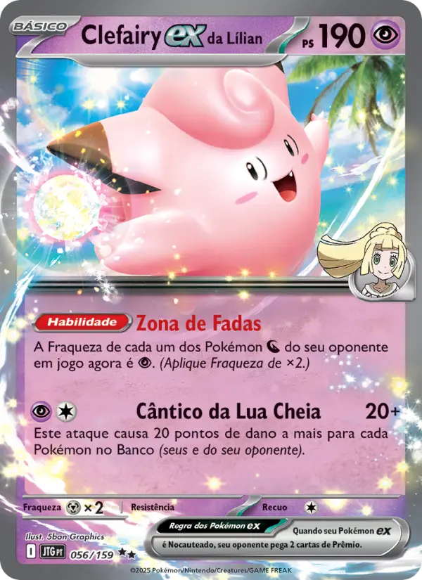 Clefairy ex da Lílian 056/159