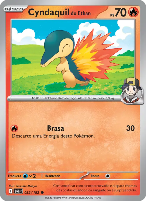 Cyndaquil do Ethan 032/182