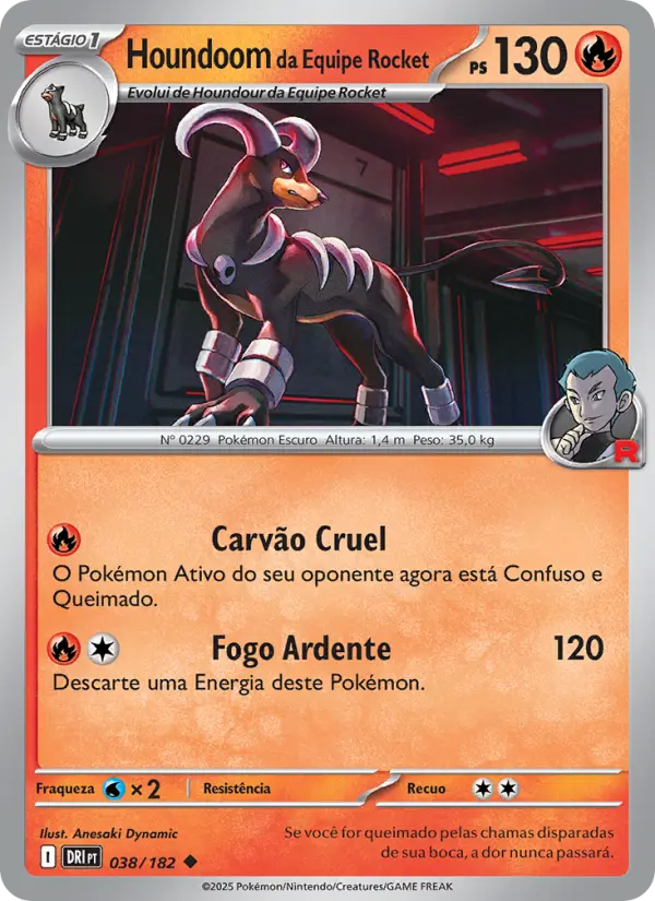 Houndoom da Equipe Rocket 038/182