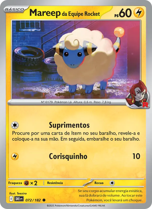 Mareep da Equipe Rocket 072/182