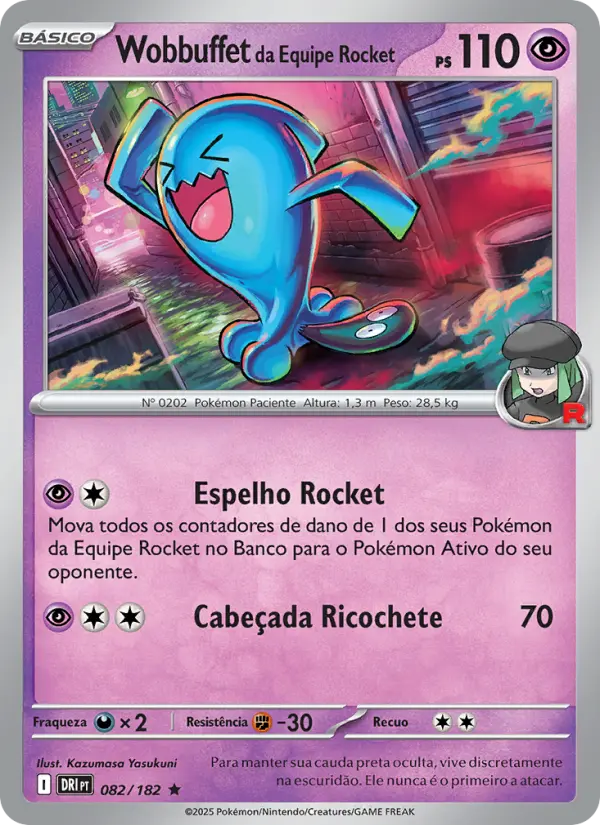 Wobbuffet da Equipe Rocket 082/182