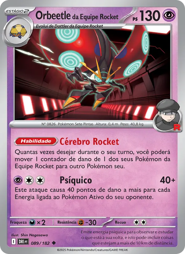 Orbeetle da Equipe Rocket 089/182