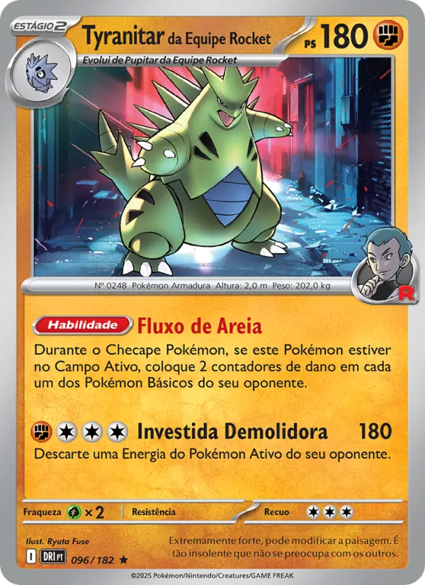 Tyranitar da Equipe Rocket 096/182