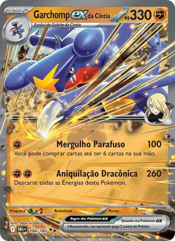 Garchomp ex da Cíntia 104/182