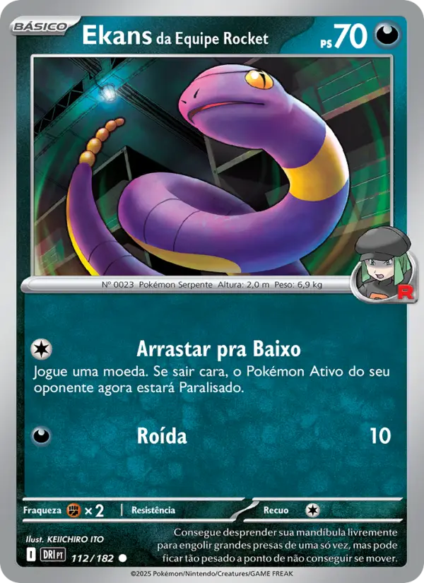 Ekans da Equipe Rocket 112/182