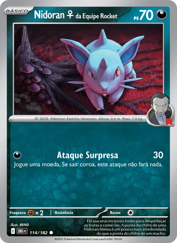 Nidoran♀ da Equipe Rocket 114/182