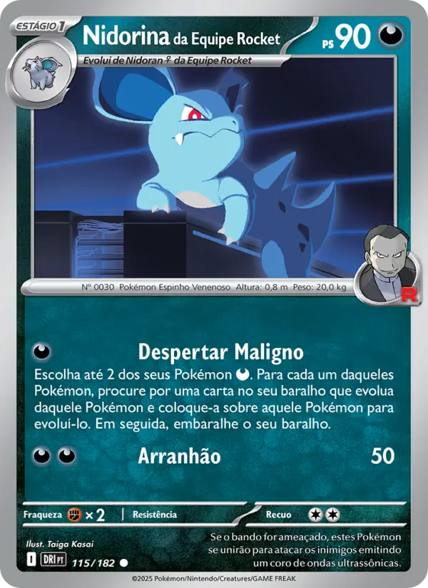 Nidorina da Equipe Rocket 115/182