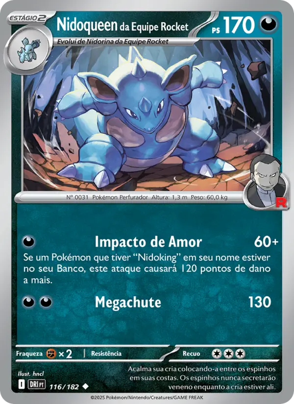Nidoqueen da Equipe Rocket 116/182