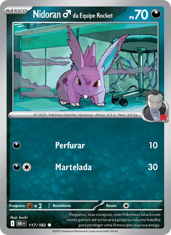 Nidoran♂ da Equipe Rocket 117/182