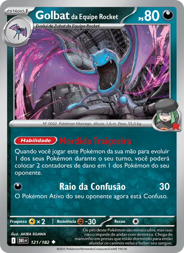 Golbat da Equipe Rocket 121/182