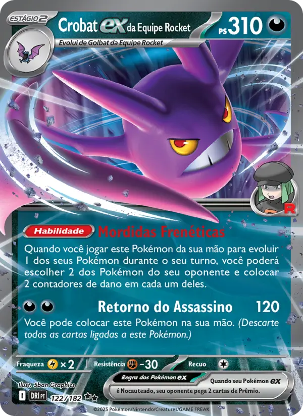 Crobat ex da Equipe Rocket 122/182