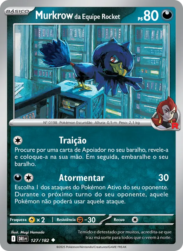 Murkrow da Equipe Rocket 127/182