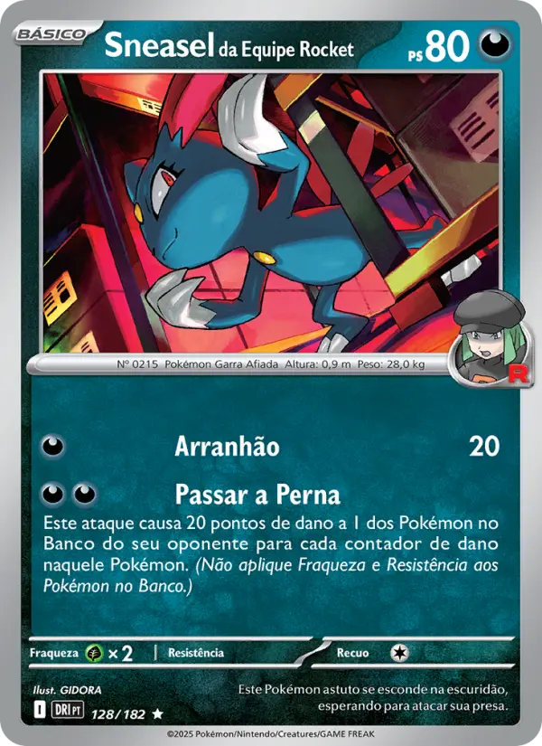 Sneasel da Equipe Rocket 128/182