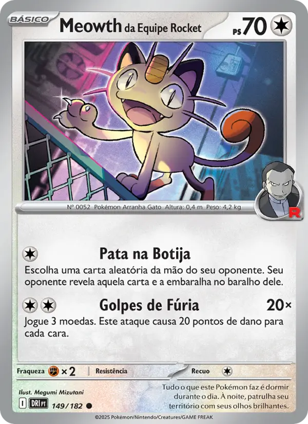 Meowth da Equipe Rocket 149/182