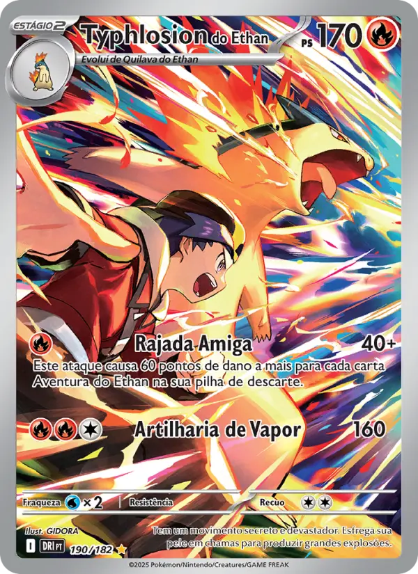 Typhlosion do Ethan 190/182