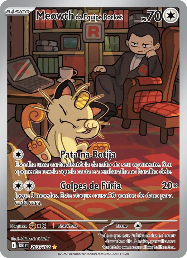 Meowth da Equipe Rocket 203/182