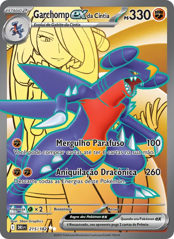 Garchomp ex da Cíntia 215/182