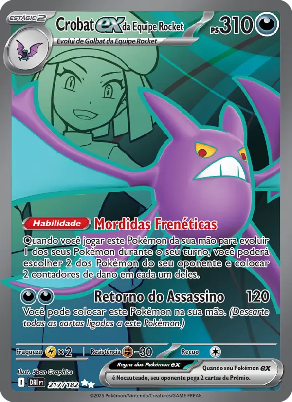 Crobat ex da Equipe Rocket 217/182