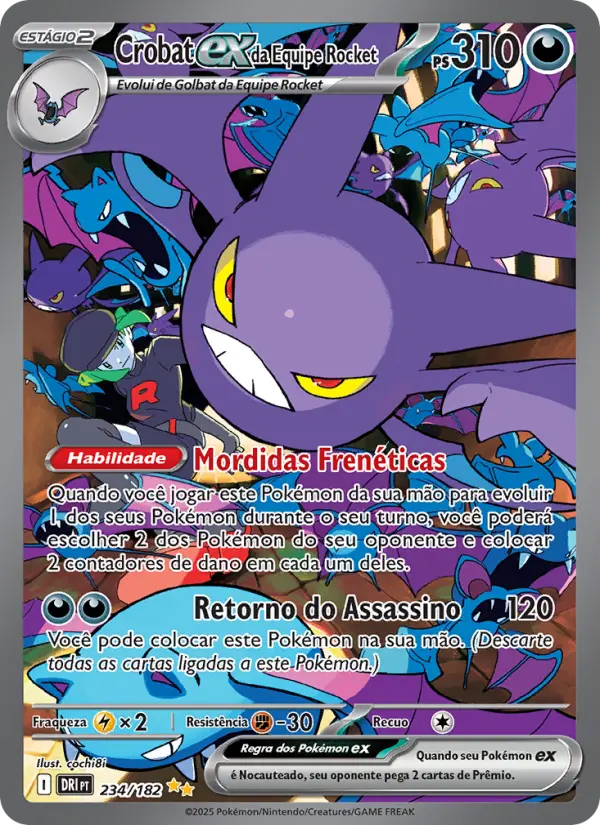 Crobat ex da Equipe Rocket 234/182