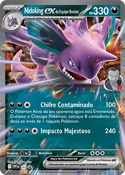 Nidoking ex da Equipe Rocket 217/225