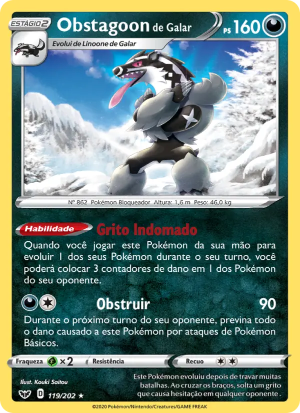 Obstagoon de Galar 119/202