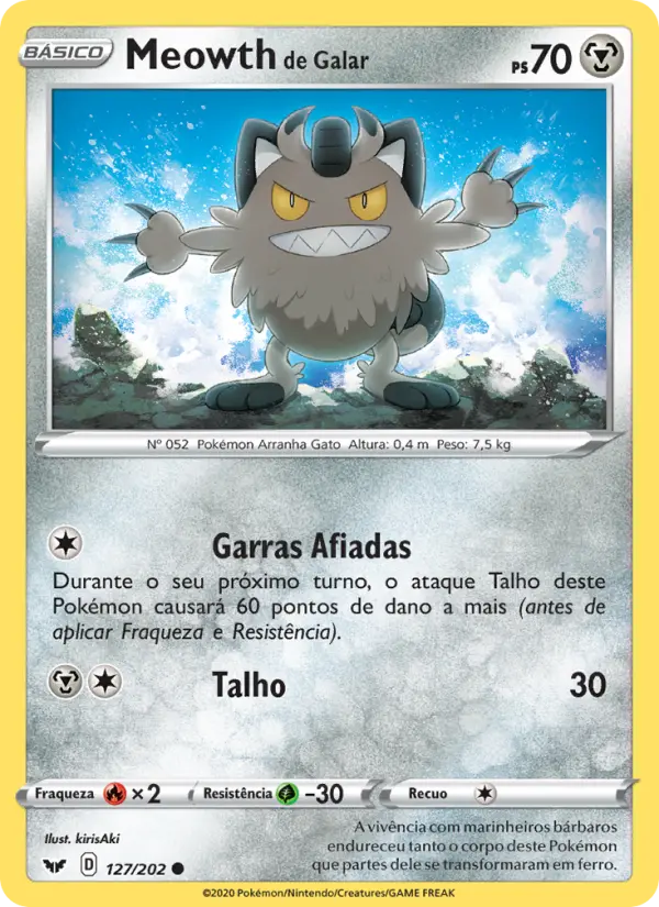 Meowth de Galar 127/202