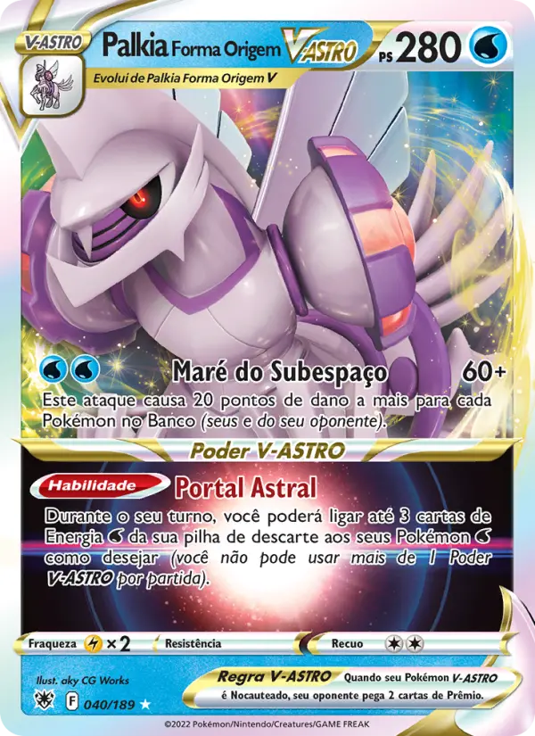 Palkia Forma Origem V-ASTRO 040/189