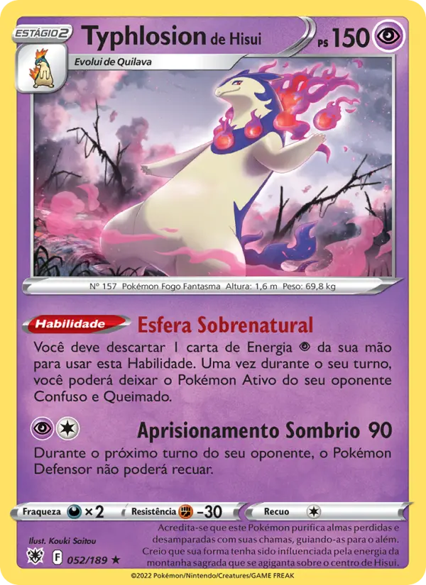 Typhlosion de Hisui 052/189