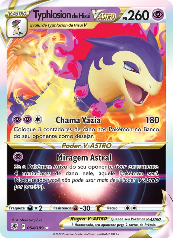 Typhlosion de Hisui V-ASTRO 054/189