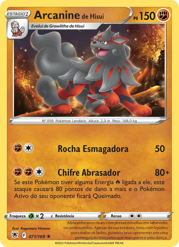 Arcanine de Hisui 071/189
