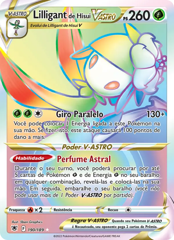 Lilligant de Hisui V-ASTRO 190/189
