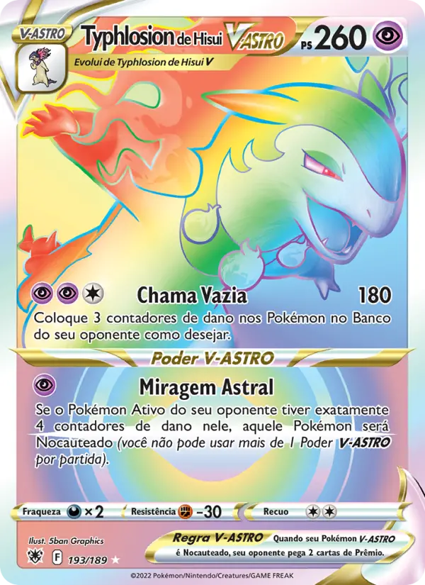 Typhlosion de Hisui V-ASTRO 193/189